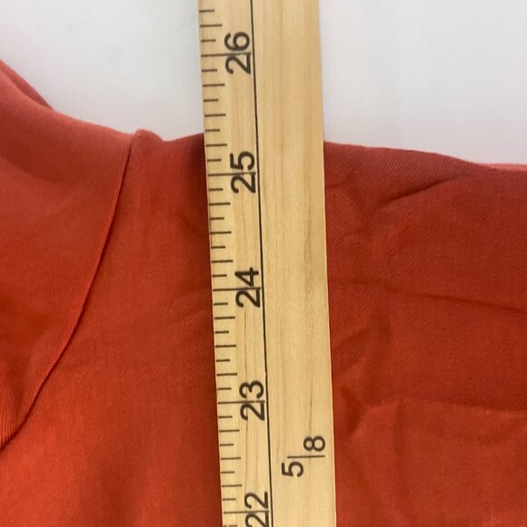 Lot of 2 Lands End Long Sleeve Polo Shirt Mens L Red Orange Cotton Blend - Picture 5 of 7